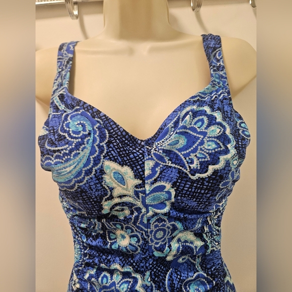 Rose.Marie.Reid 1 Piece Swimsuit Floral Print Size 12 - Picture 2 of 13